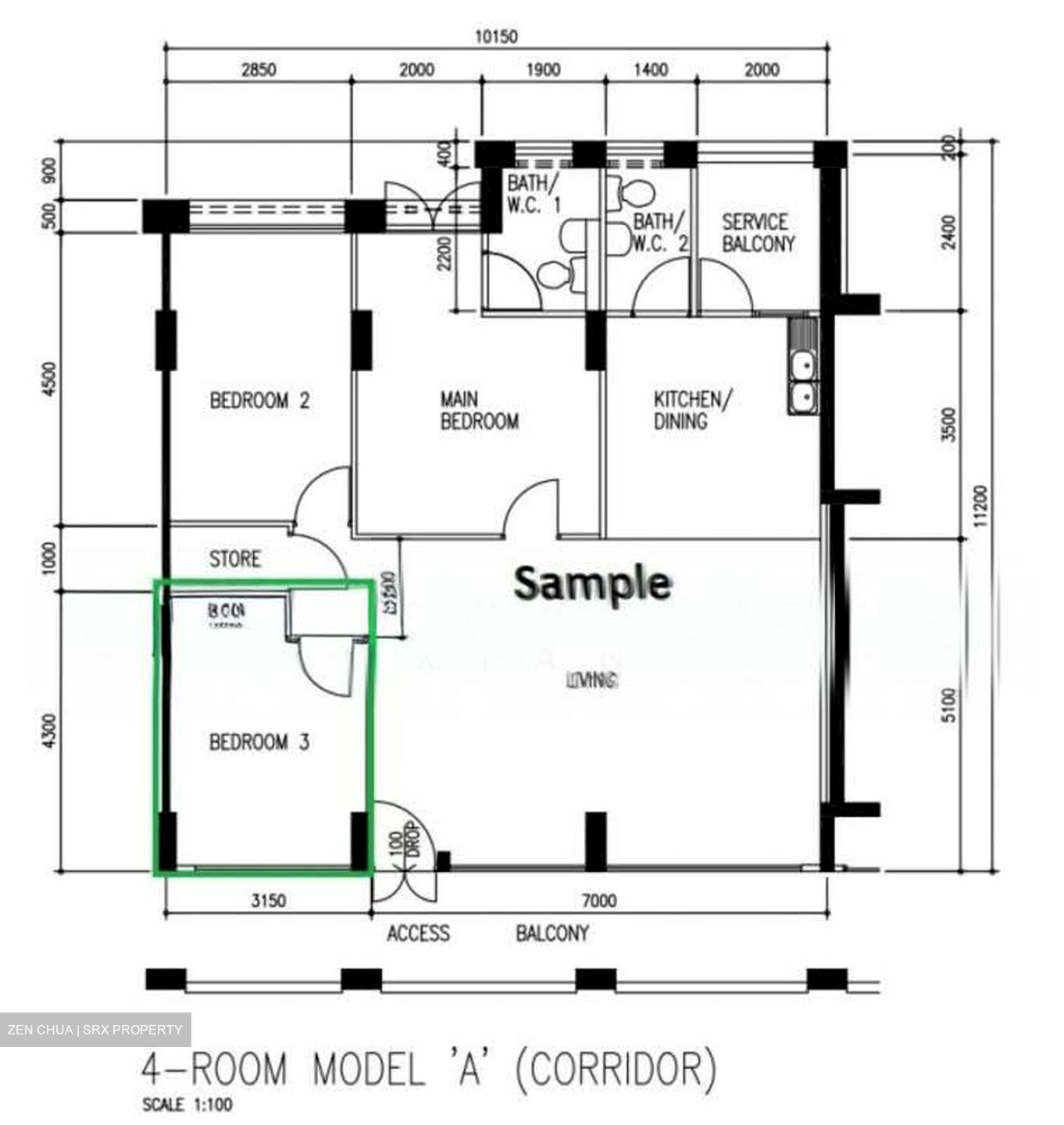 Blk 718 Woodlands Avenue 6 (Woodlands), HDB 4 Rooms #536476101